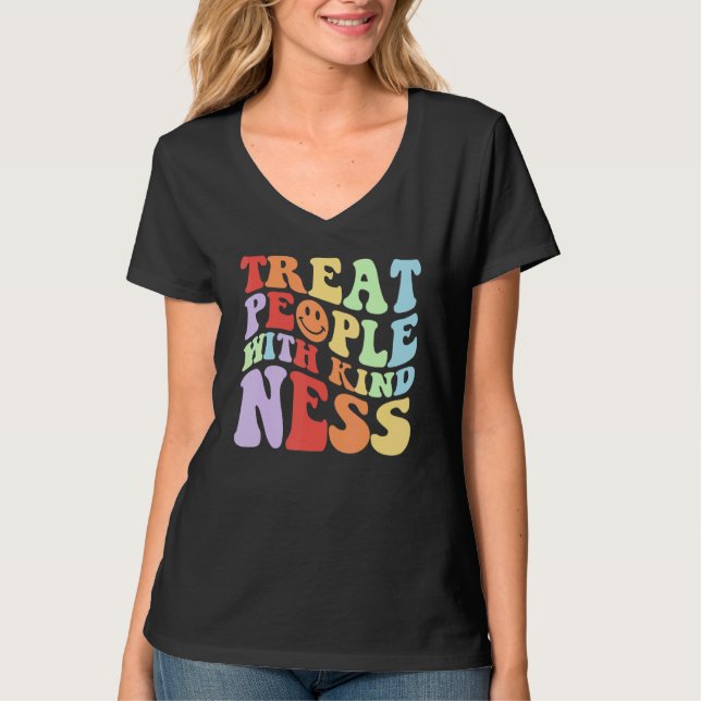 Treat People With Kindness TPWK Trendy Preppy 3 T-Shirt (Front)