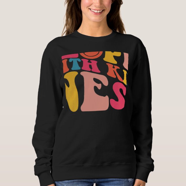 Treat People With Kindness TPWK Trendy Preppy On B Sweatshirt (Front)