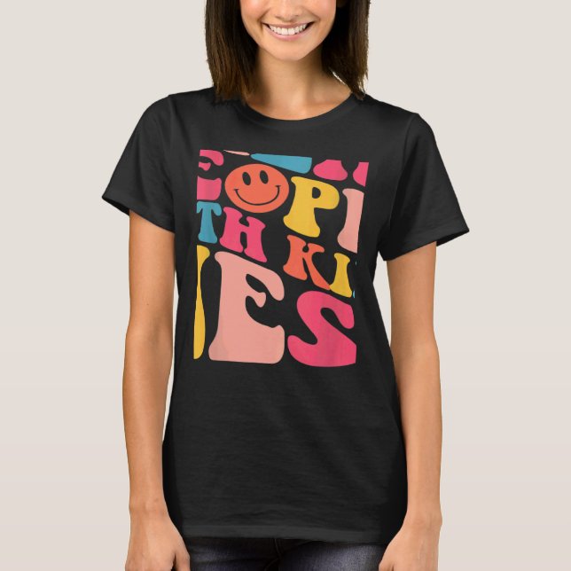 Treat People With Kindness TPWK Trendy Preppy On B T-Shirt (Front)