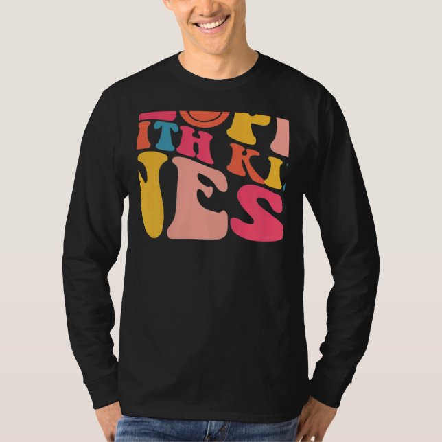 Treat People With Kindness TPWK Trendy Preppy On B T-Shirt (Front)
