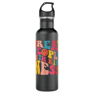 Treat People With Kindness TPWK Trendy Preppy Stainless Steel Water Bottle