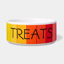 TREAT Striped Pet Bowl