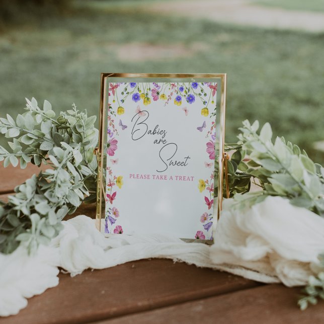 Treat Table Sign – Wildflower Baby Shower or Event (Creator Uploaded)