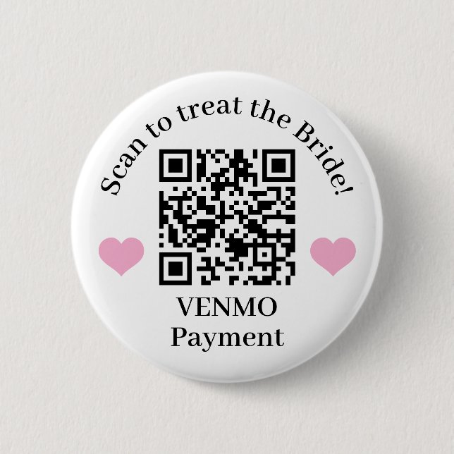 Treat the bride QR code Button (Front)
