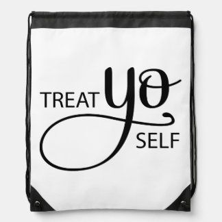 Treat Yo Self Drawstring Bag