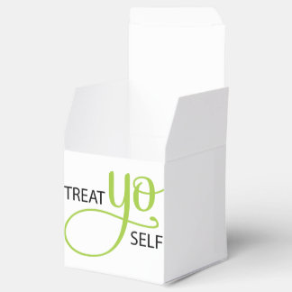 Treat Yo Self Lime Favor Boxes