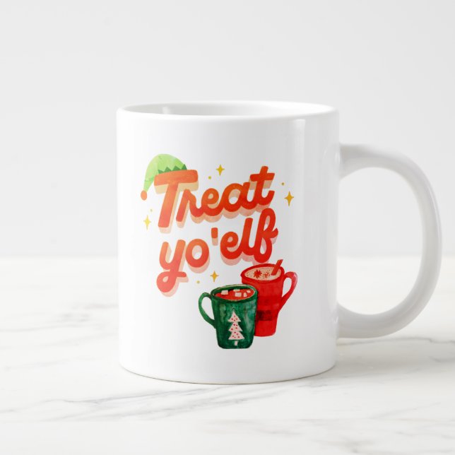 Treat your elf giant coffee mug (Right)