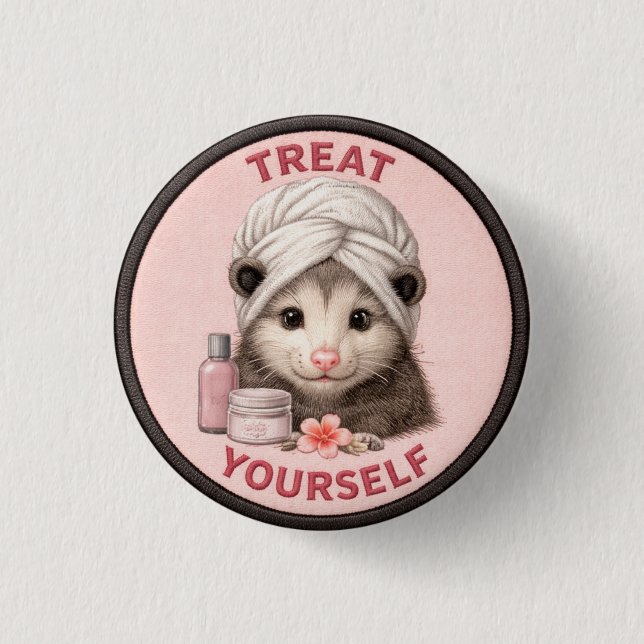 Treat Yourself Button (Front)