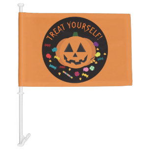 Treat Yourself! Car Flag