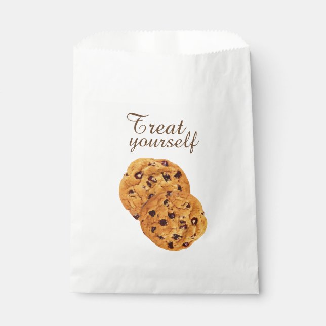 Treat Yourself Chocolate Chip Cookies  Favor Bag (Front)