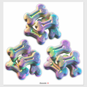 Treat Yourself - Holo-Look Dog Treats Stickers