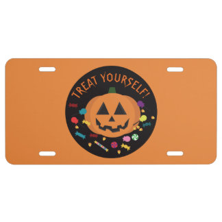 Treat Yourself! License Plate