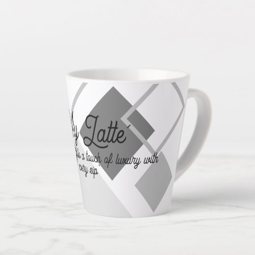 Treat yourself to a touch of luxury with every sip latte mug