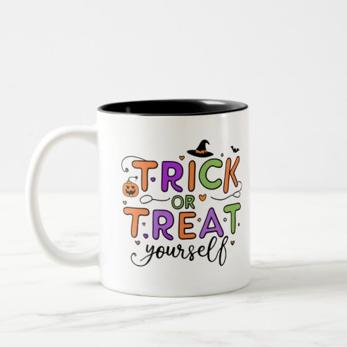 Treat Yourself to Halloween Delights Two_Tone Coffee Mug