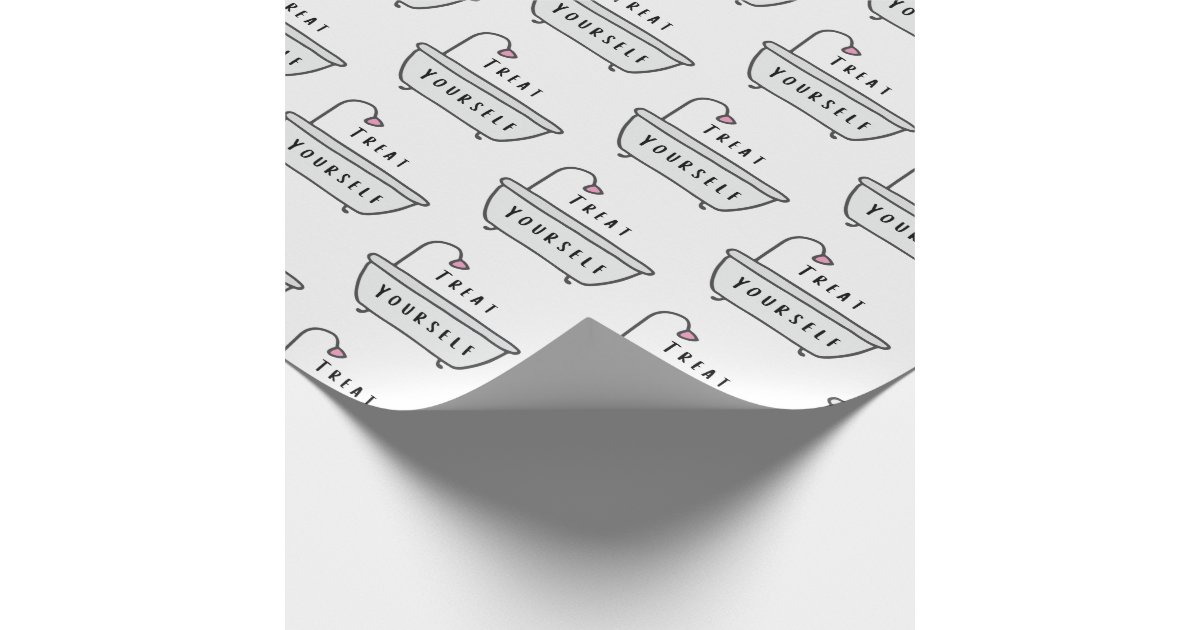 Treat Yourself Wrapping Paper | Zazzle