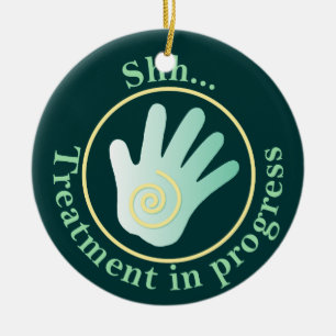 Treatment Room Door Hanger Ceramic Ornament