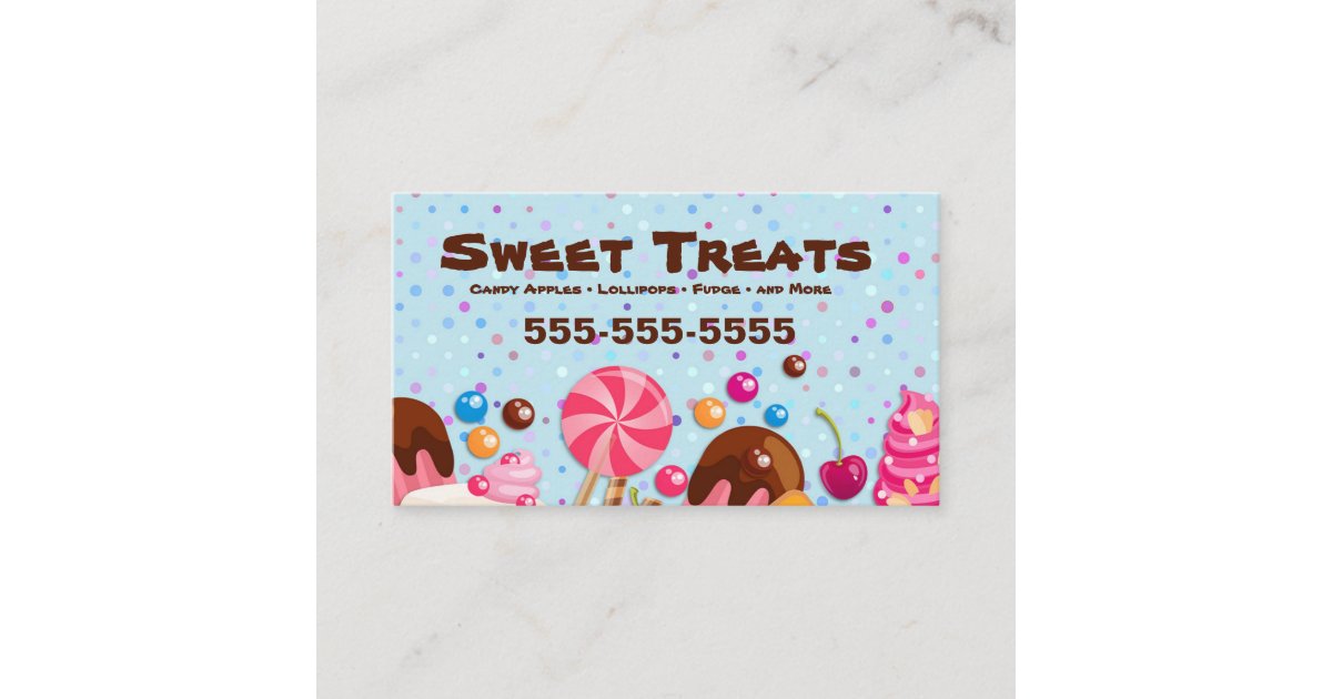 Treats Candy Business Card Zazzle
