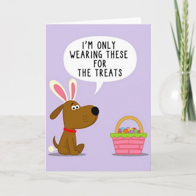 Treats For This Dog Card (Front)