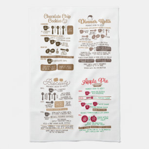 Treats recipe kitchen towel