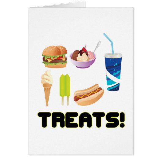 Treats Yellow Cards (Front)