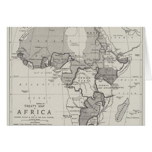 Treaty Map of Africa Cards (Front Horizontal)