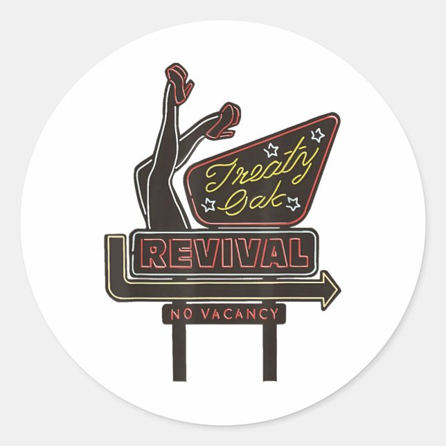 Treaty Oak Revival  Classic Round Sticker (Front)
