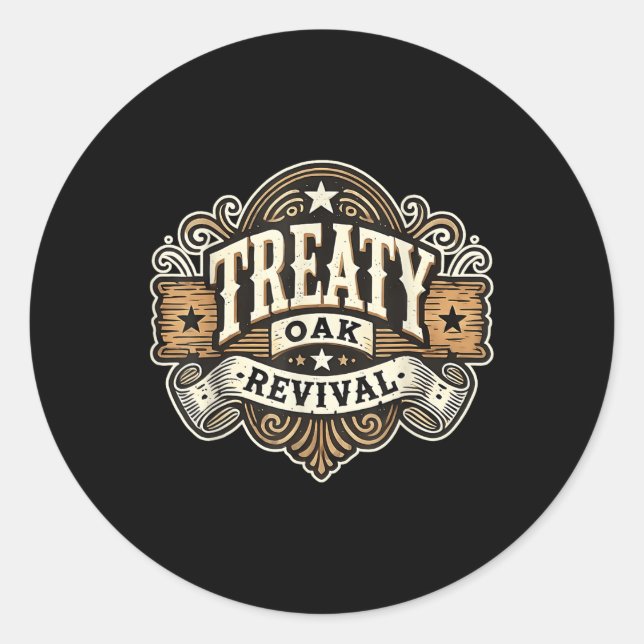 Treaty Oak Revival  Classic Round Sticker (Front)