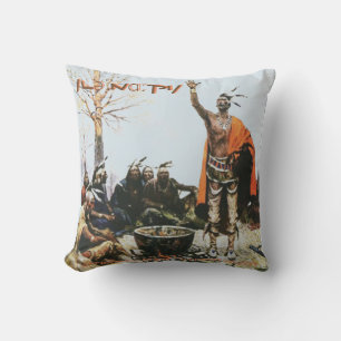 "Treaty of Greenville" Throw Pillow