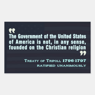Treaty of Tripoli, 1796-97 Sticker