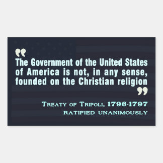 Treaty of Tripoli, 1796-97 Sticker