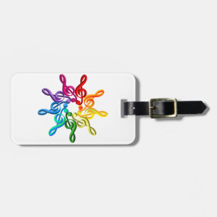 Trebel Clefs In A Pattern Luggage Tags