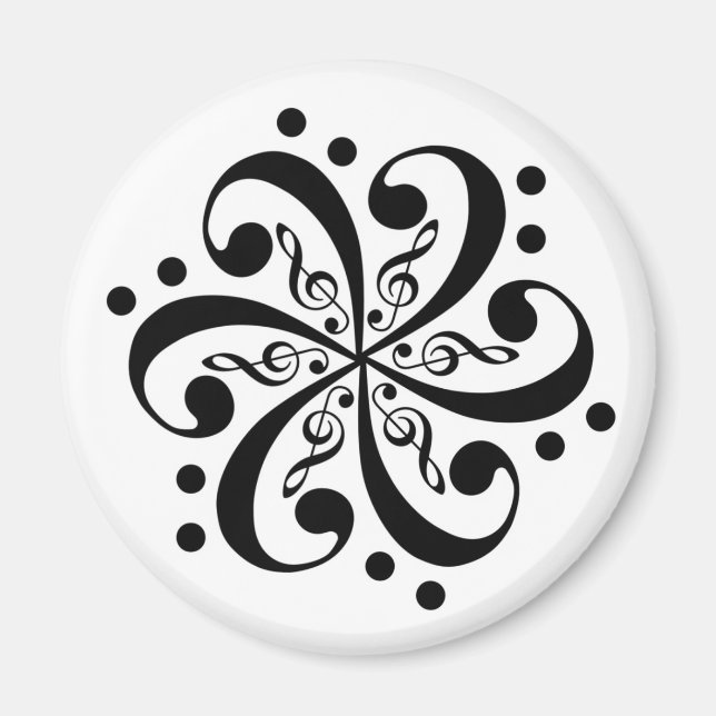 Treble Bass Swirl Magnet (Front)