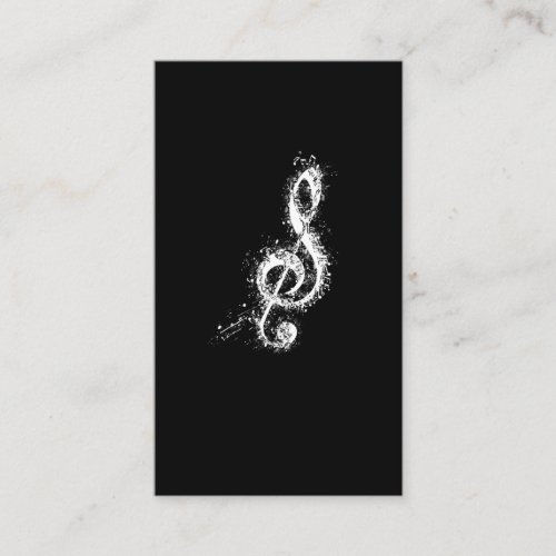 Treble Clef Art Musical Notes Musician Orchestra Business Card