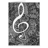 Treble Clef blank card (Front)