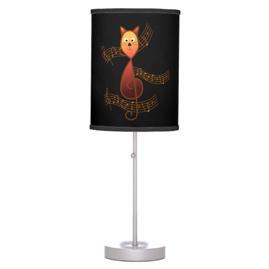 Treble Clef Cat Table Lamp | Zazzle.com