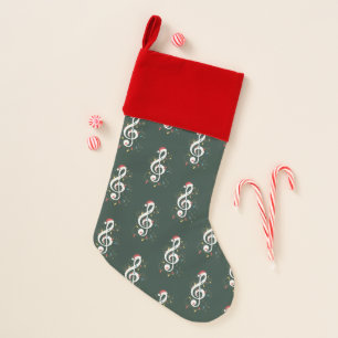 Treble Clef Christmas Lights Music Lover Musician Stocking