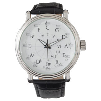Treble Clef Circle of Fifths Watch