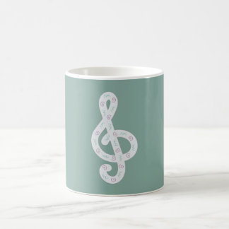 treble clef coffee mug