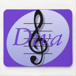 Treble Clef, Diva Mouse Pad