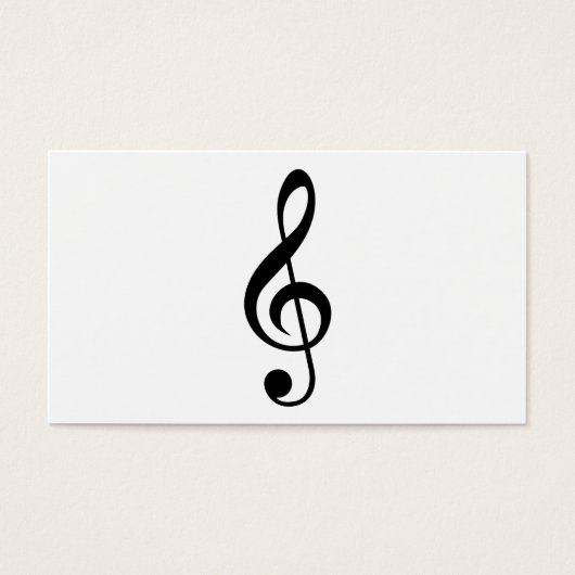 Treble Clef G-Clef Musical Symbol (Front)