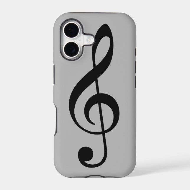 treble clef icon iphone case (Back)