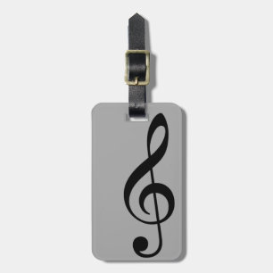 Treble Clef icon Luggage Tag