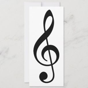 treble clef invitation