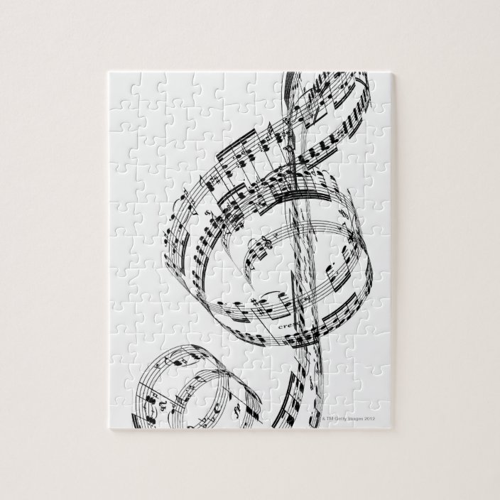 Treble Clef Jigsaw Puzzle Zazzle