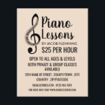 Treble Clef, Keyboard, Piano Lessons Advertising Flyer<br><div class="desc">Treble Clef,  Keyboard,  Piano Lessons Advertising Flyers By The Business Card Store.</div>