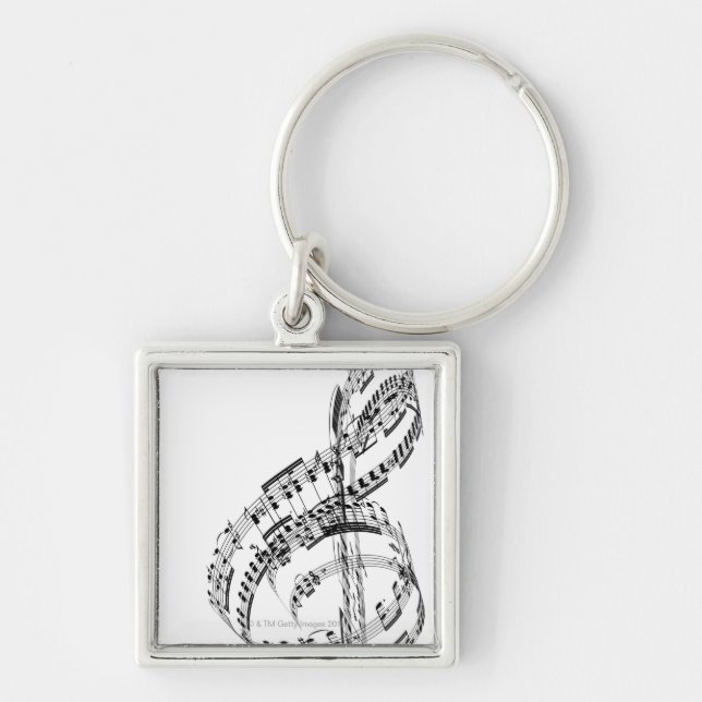 Treble Clef Keychain (Front)