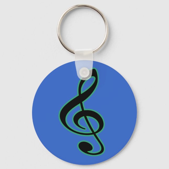 Treble Clef Keychain (Front)