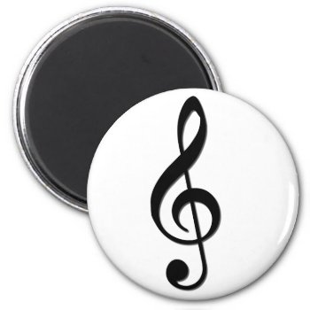 Treble Clef Magnet by inkles at Zazzle