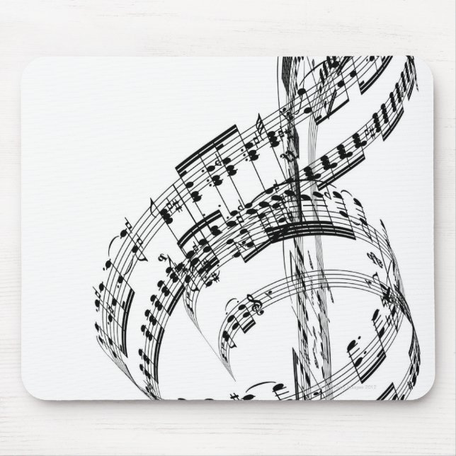 Treble Clef Mouse Pad (Front)