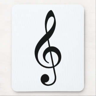 Treble Clef Mouse Pad